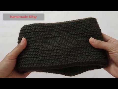 Hướng dẫn móc khăn ống đơn giản - mũi giả đan, Crochet scarf tutorial | Foci