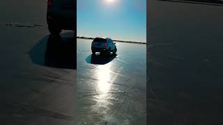 New Chevrolet Captiva drift on ice