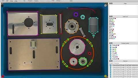 Annotation work using Labelme in object recognition of WRS2020