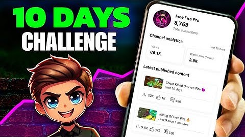 10 Days CHALLENGE ( Gaming Channel Growth Strategy..😍 ) How To Grow Gaming Channel