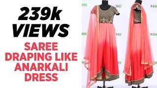 anarkali dress with saree