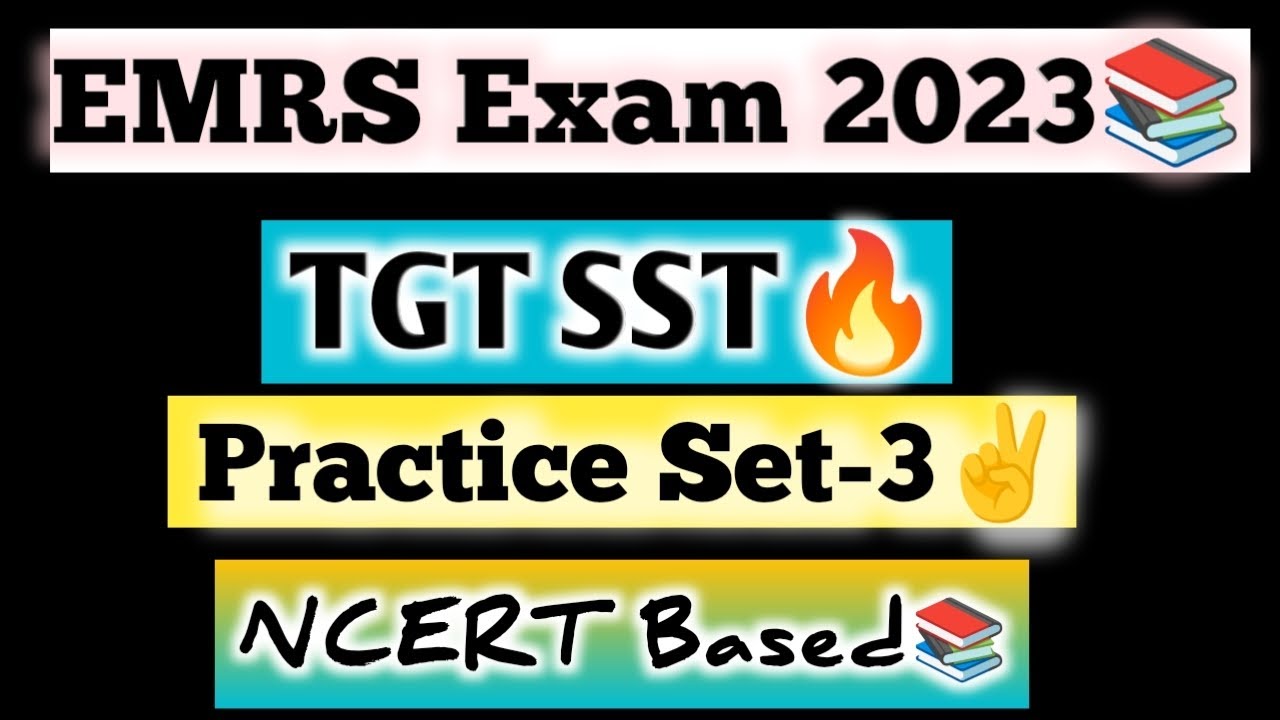 Studyadda EMRS Exam 2023📚TGT SST Practice Set-3🔥#emrstgt#studyadda #tgt#tgtsst ...