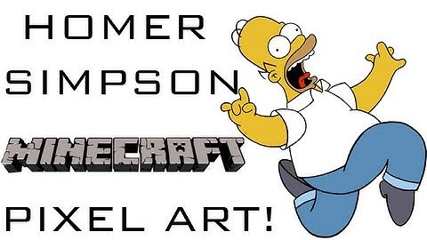 Homer Simpson MineCraft Pixel Art!