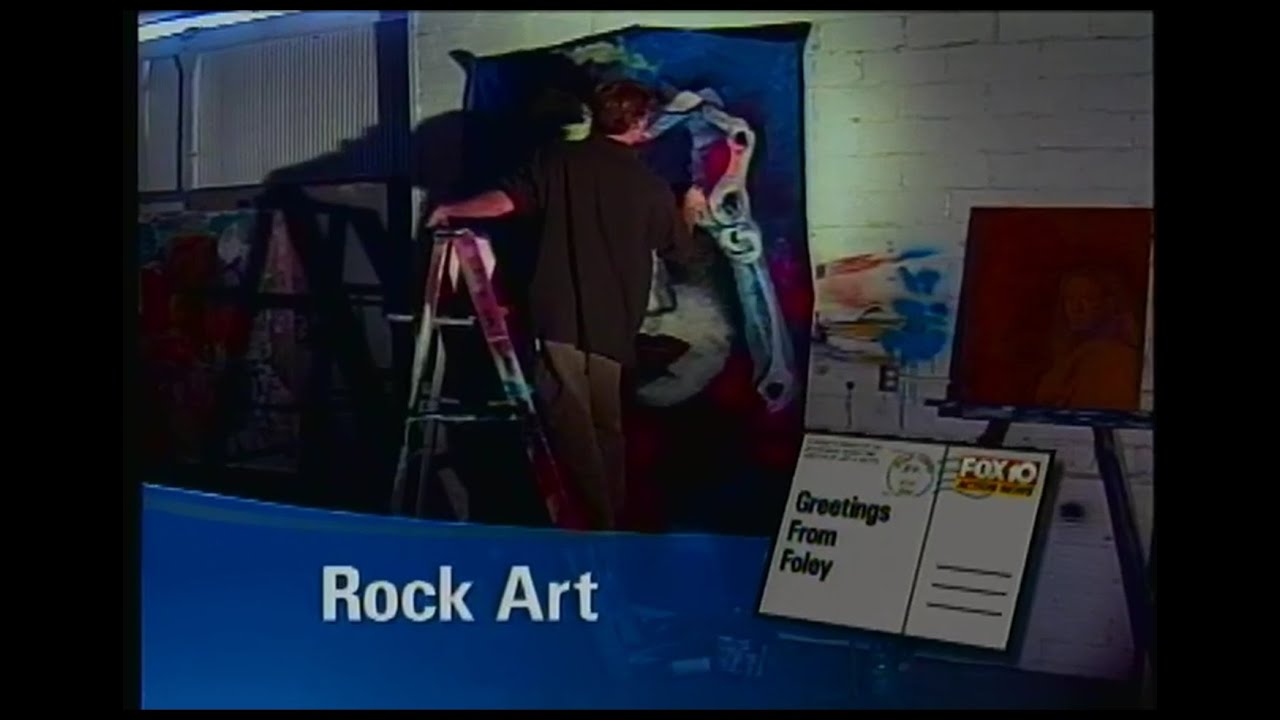 Gulf Coast Postcard from Foley, AL.  "Rock Art"