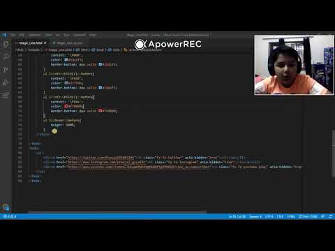 Line Hover effect | Html and CSS | Boostrap included!
