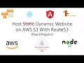 How to Host Dynamic WebSite on S3 With Routing ?