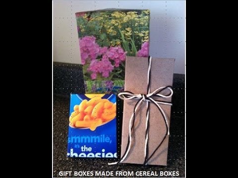 Wie man eine Geschenk-Box von einem Cereal Stelle (oder andere) Box