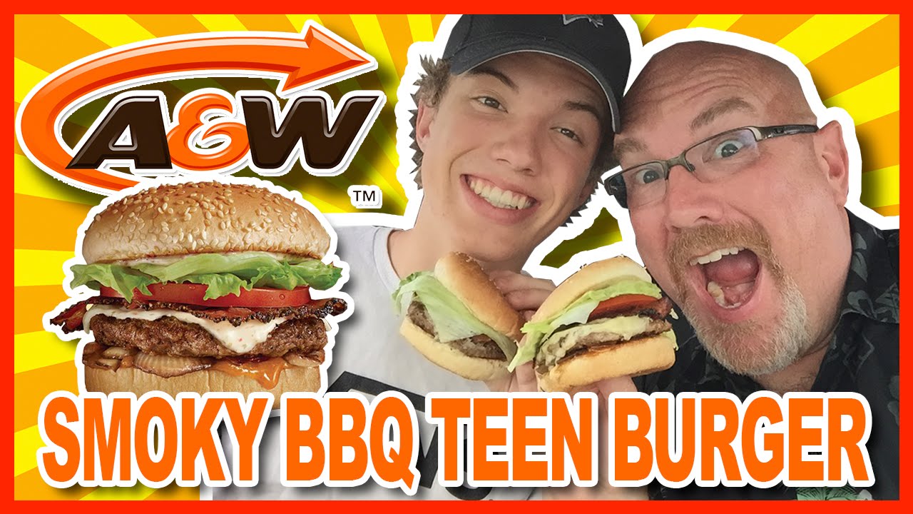 A&W Smoky BBQ Teen Burger Review with Ken & Ben