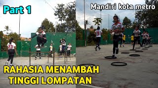 Latihan fisik bola voli putri | MANDIRI kota metro ( PART 1 )