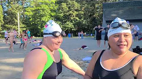 Spirit Orca Lisa Newell completes 1st 1 KM open wa...