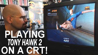 Tony Hawks Pro Skater 2 for PlayStation on a CRT (Memory Lane)
