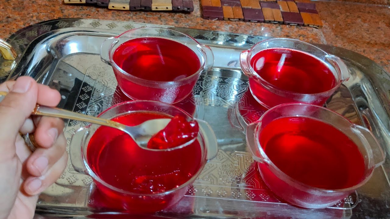 طريقه عمل الجيلي بطريقه سهله وبسيطه وازاي بيتجمد بسرعه والطعم حكايه