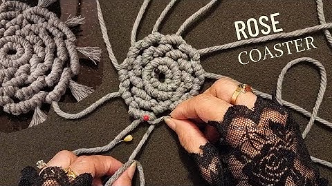 Pastime Creation/How to make easy & quick Rose tea coaster/ keychain diy tutorial?