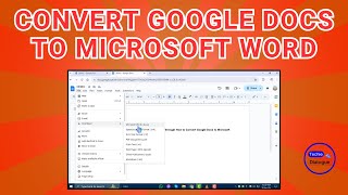 How to Convert Google Docs to Microsoft Word