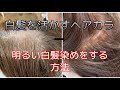 白髪をを活かすヘアカラー!明るい白髪染めを染める方法