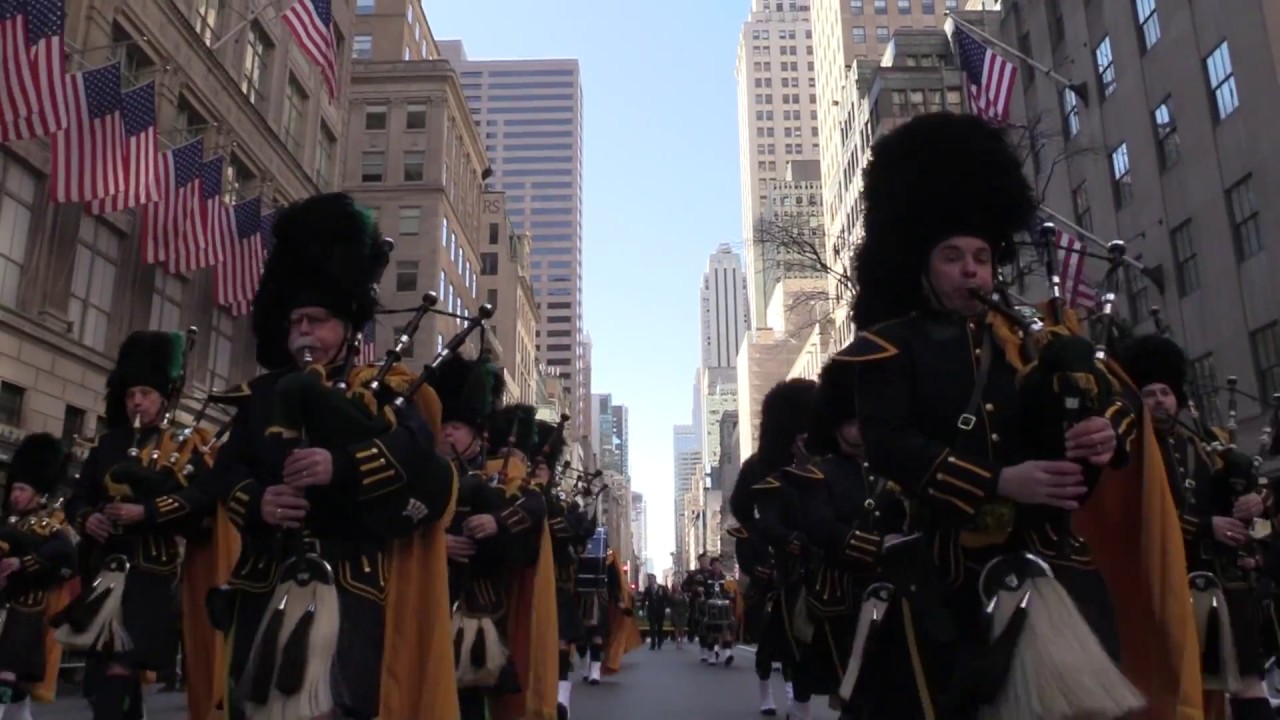 NYPD Emerald Society Pipes and Drums YouTube