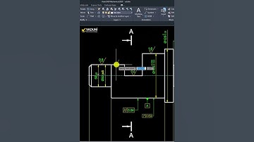 Cách ghi ký hiệu độ nhám bề mặt bằng AutoCAD Mechanical | #shorts