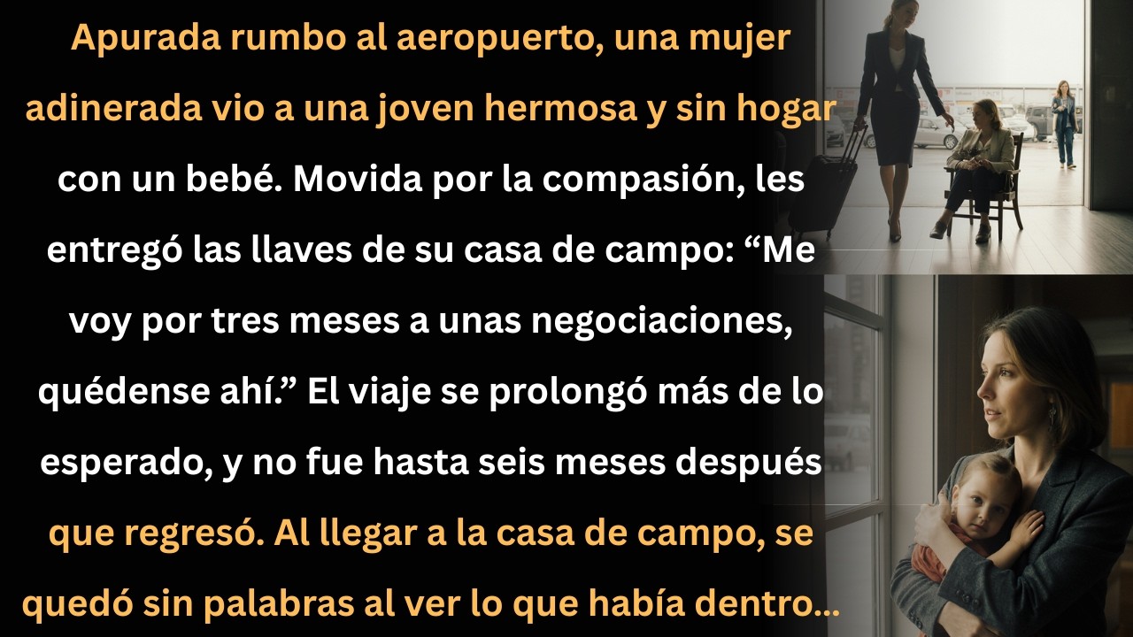 Le di las llaves de mi casa a una joven sin hogar… seis meses después no podía creer lo que vi.