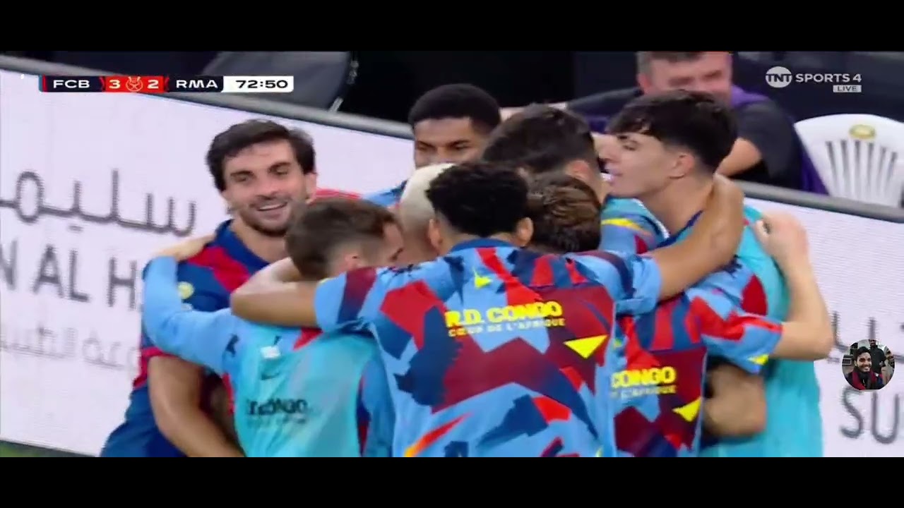 Barcelona Vs Real Madrid Match 3rd Goal By Raphinha 