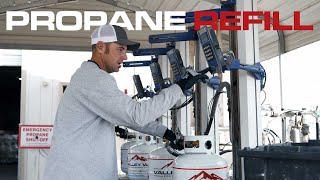 Valley Wide Cooperative propane cylinder cleaning and refill