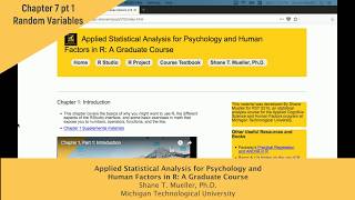 Chapter 7 part 1 -- Random variables