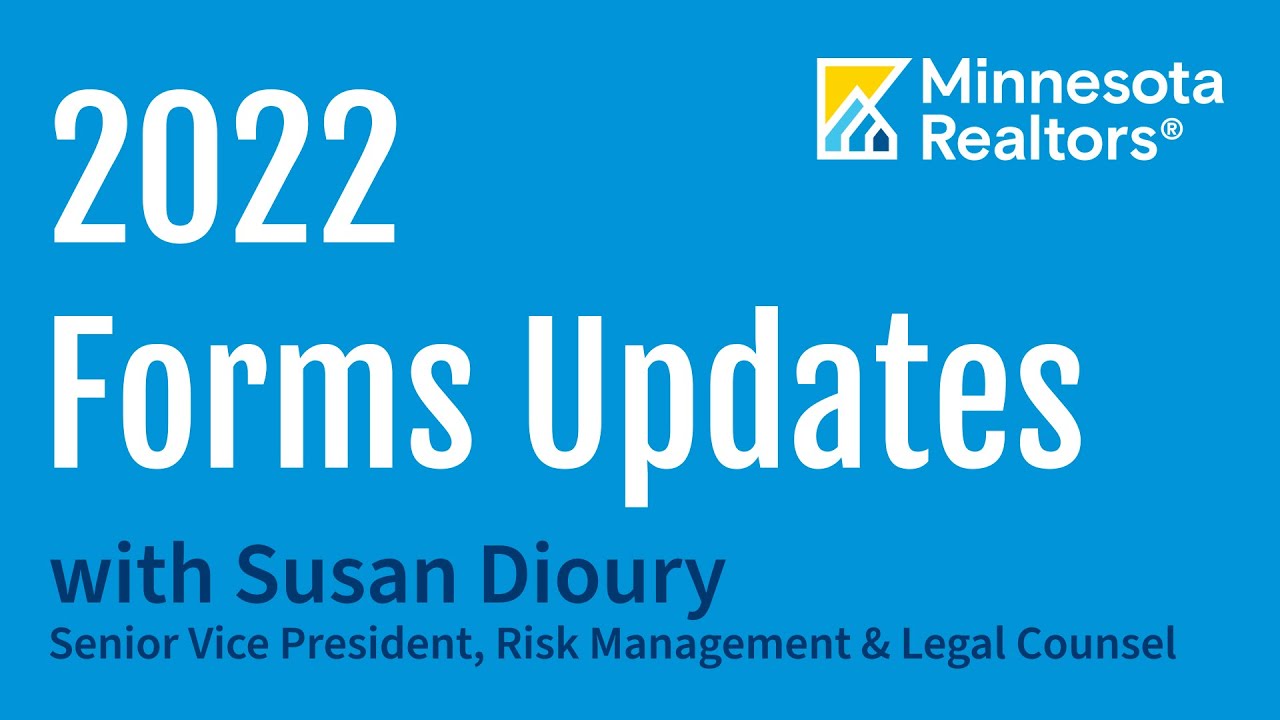 Minnesota Realtors® 2022 Forms Changes YouTube
