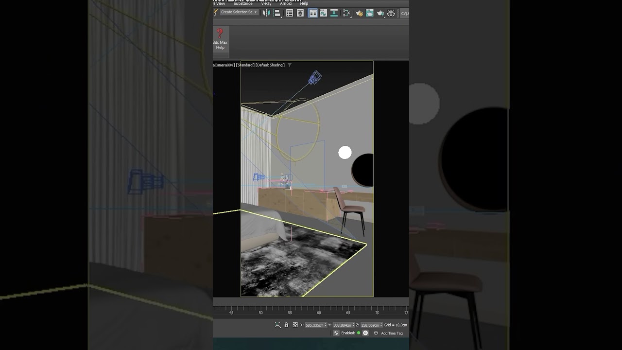Как в 3д макс создать проектор на стене? Подписывайся, у меня все про 3д-визуализацию и продажи❤️