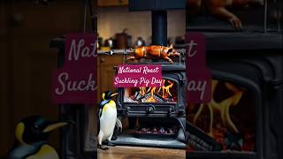 National Roast Suckling Pig Day is a #nationalholiday about #roastsucklingpig #roastpig #sucklingpig