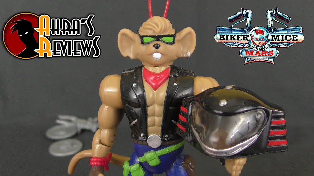 Biker Mice From Mars Sterzo Throttle 1993 Action Figure Toy Review