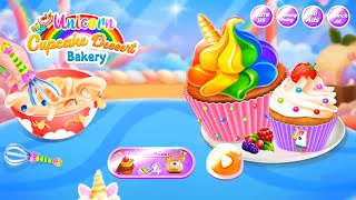 Unicorn Cupcake Dessert Bakery Food Games screenshot 5