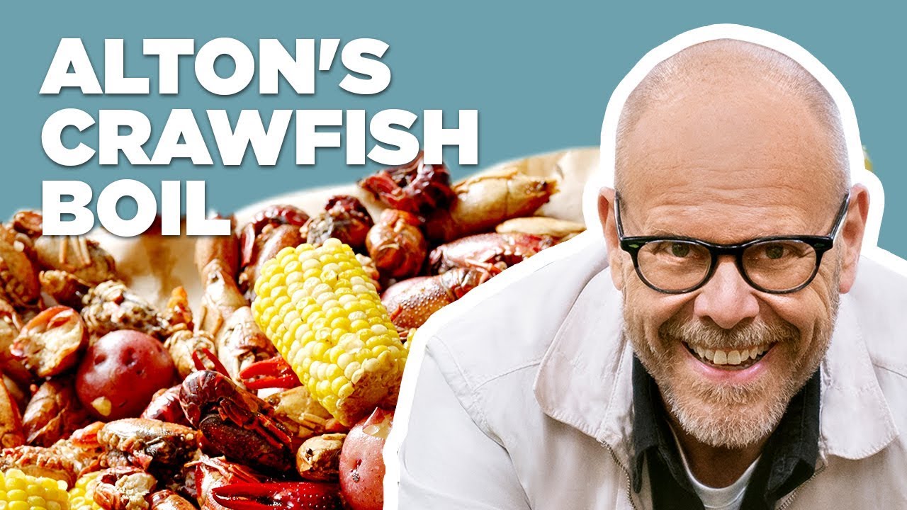 Alton Brown Makes a Crawfish Boil Good Eats Food Network YouTube