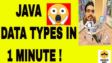 Learn Java data types in 1 minute | Java tutorial for beginners !