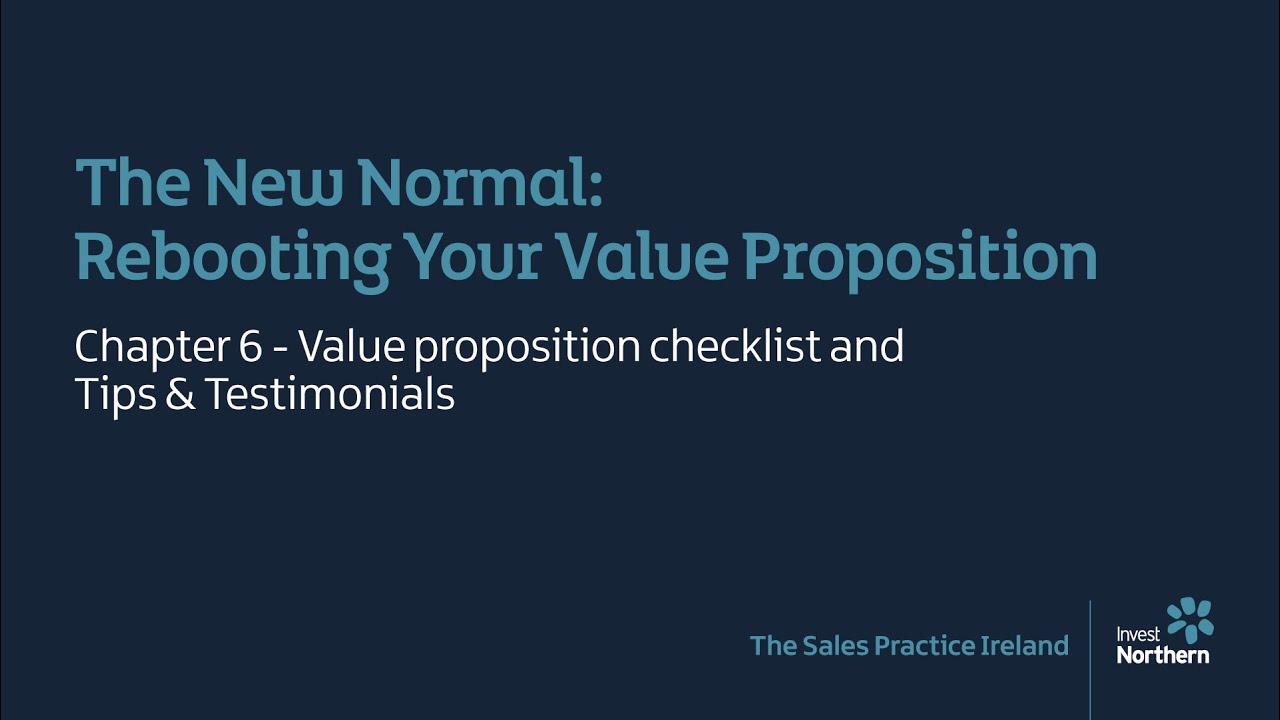 Practical Export Skills: The New Normal – Rebooting your value proposition (6)