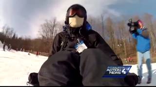 Disabled skiers hit the slopes of Hidden Valley