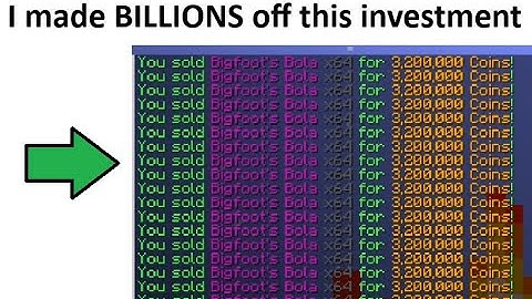 6 Billion coins profit off Bigfoot Bola, Hypixel Skyblock!!
