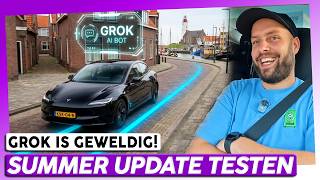 Grok Is Eindelijk in Onze Tesla's! 🔥 (Summer Update Test) Tesla Software Update Today