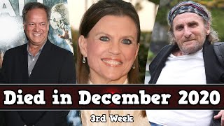 Celebrities Who Died in December 2020, 3rd Week