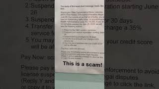 SCAM ALERT Posted AT LYNNWOOD DMV.