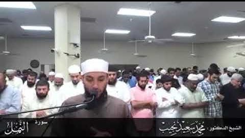 قُل لَّا يَعْلَمُ مَن فِي السَّمَاوَاتِ وَالْأَرْضِ الْغَيْبَ إِلَّا الله القارئ محمد سعيد نجيب