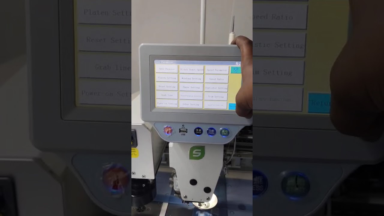 Pattern Sewer Machine Laser Speed Setting