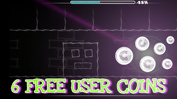 6 FREE USER COINS IN GEOMETRY DASH!