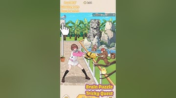 Level 137: Brain Puzzle Tricky Quest: Monkey Stop. how to solve #brainpuzzle #trickyquest