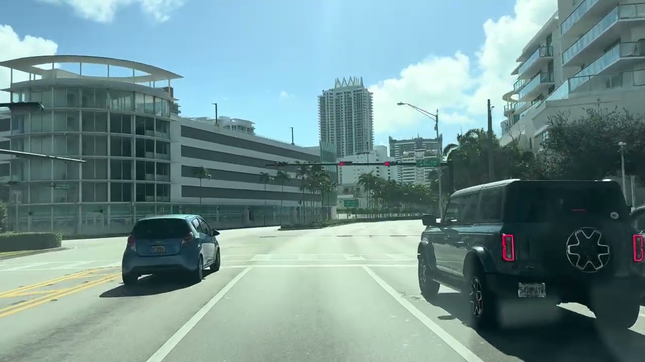 Driving from North Bay Village to Miami Beach(North Beach)