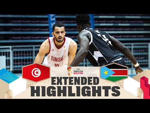 Tunisia 🇹🇳 v South Sudan 🇸🇸 | Extended Highlights | FIBA Basketball World Cup 2027 African Qualif.