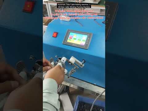 Automatic Data Cable Making and USB Cable Winding Packing Machine