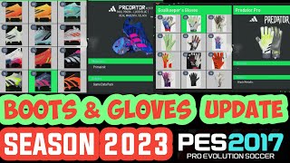 PES 2017 Boots & Gloves Update 22 November Season 2023-2024