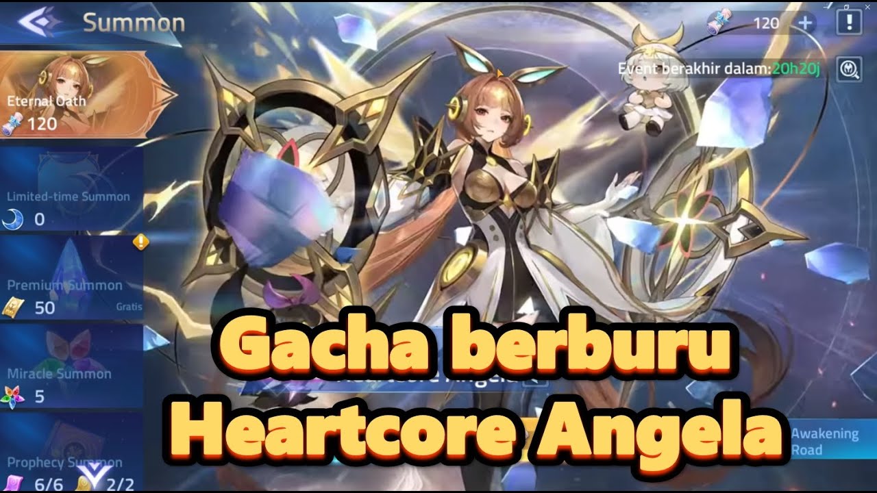 Gacha berburu hero Heartcore Angela  - Mobile legends adventure