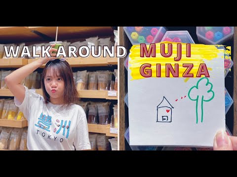 Ăn trưa + mua sắm ở Muji Ginza trong một ngày mưa ♡ Vlog | Hanchan