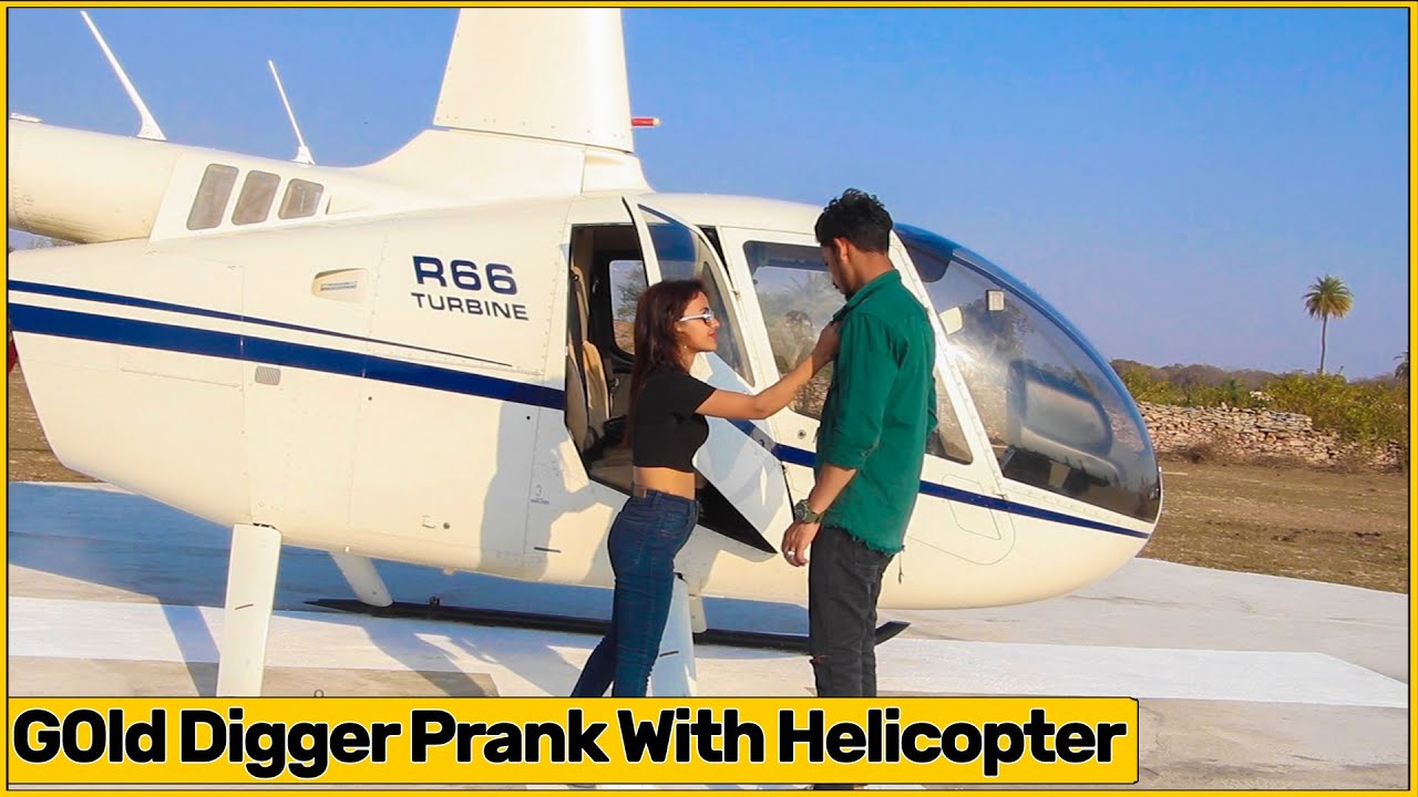 Gold Digger Prank On boy With Helicopter By Simran Verma | Chik Chik Boom