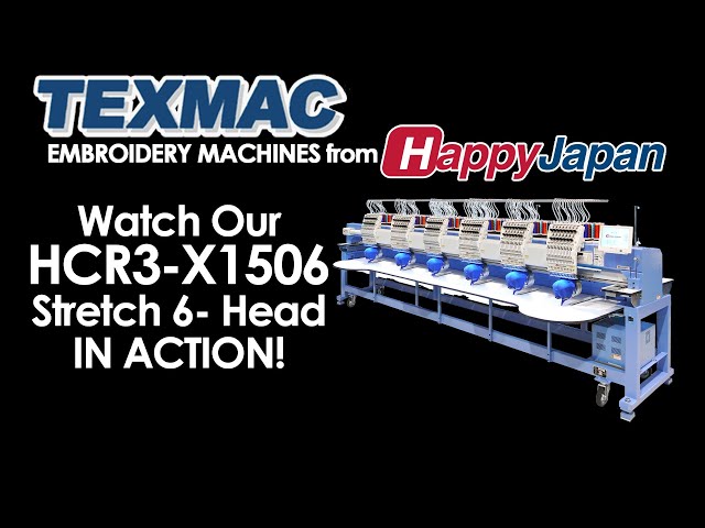 HCR3-X1506 Stretched-Field 6-head embroidery machine from